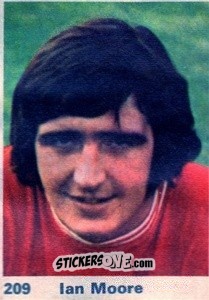 Sticker Ian Moore - Top Teams 1971-1972
 n. 209 - Marshall Cavendish
