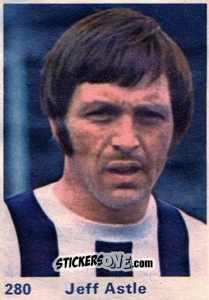 Sticker Jeff Astle - Top Teams 1971-1972
 n. 280 - Marshall Cavendish
