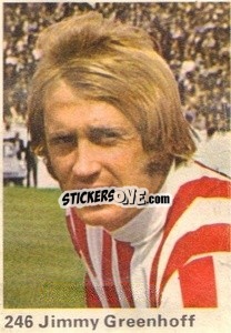 Sticker Jimmy Greenhoff - Top Teams 1971-1972
 - Marshall Cavendish
