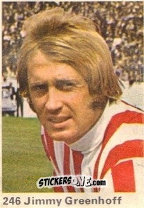 Sticker Jimmy Greenhoff - Top Teams 1971-1972
 n. 246 - Marshall Cavendish
