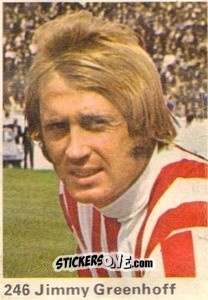 Sticker Jimmy Greenhoff - Top Teams 1971-1972
 - Marshall Cavendish
