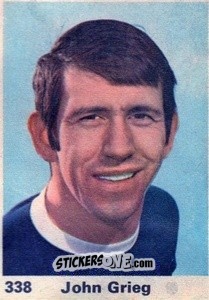 Sticker John Grieg - Top Teams 1971-1972
 n. 338 - Marshall Cavendish
