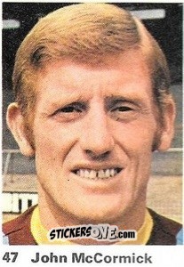 Sticker John McCormick - Top Teams 1971-1972
 n. 47 - Marshall Cavendish
