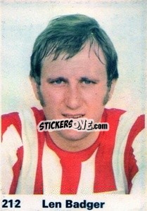 Sticker Len Badger - Top Teams 1971-1972
 - Marshall Cavendish
