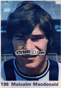 Sticker Malcolm MacDonald - Top Teams 1971-1972
 - Marshall Cavendish
