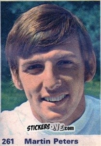 Sticker Martin Peters - Top Teams 1971-1972
 n. 261 - Marshall Cavendish
