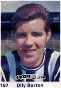 Sticker Olly Burton - Top Teams 1971-1972
 n. 187 - Marshall Cavendish
