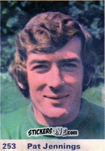 Sticker Pat Jennings - Top Teams 1971-1972
 n. 253 - Marshall Cavendish
