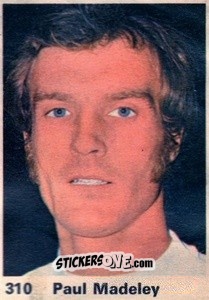 Sticker Paul Madeley - Top Teams 1971-1972
 n. 310 - Marshall Cavendish
