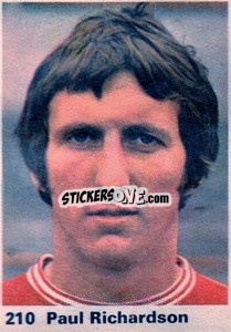 Sticker Paul Richardson - Top Teams 1971-1972
 - Marshall Cavendish
