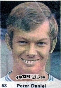 Sticker Peter Daniel - Top Teams 1971-1972
 n. 58 - Marshall Cavendish
