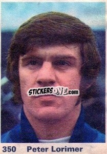 Cromo Peter Lorimer - Top Teams 1971-1972
 - Marshall Cavendish

