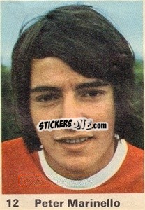 Sticker Peter Marinello - Top Teams 1971-1972
 - Marshall Cavendish
