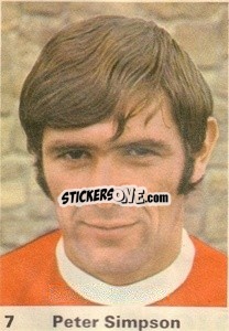 Sticker Peter Simpson - Top Teams 1971-1972
 - Marshall Cavendish
