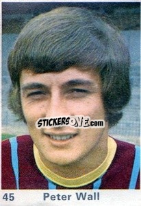 Sticker Peter Wall - Top Teams 1971-1972
 - Marshall Cavendish
