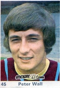 Sticker Peter Wall - Top Teams 1971-1972
 - Marshall Cavendish
