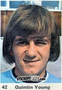 Sticker Quintin Young  - Top Teams 1971-1972
 n. 42 - Marshall Cavendish

