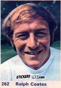 Cromo Ralph Coates - Top Teams 1971-1972
 n. 262 - Marshall Cavendish
