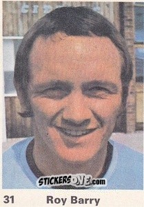 Sticker Roy Barry - Top Teams 1971-1972
 n. 31 - Marshall Cavendish
