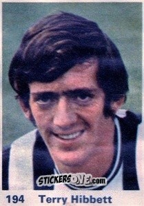 Sticker Terry Hibbett - Top Teams 1971-1972
 n. 194 - Marshall Cavendish
