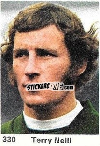 Sticker Terry Neill - Top Teams 1971-1972
 - Marshall Cavendish
