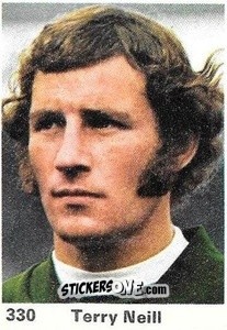 Sticker Terry Neill - Top Teams 1971-1972
 n. 330 - Marshall Cavendish
