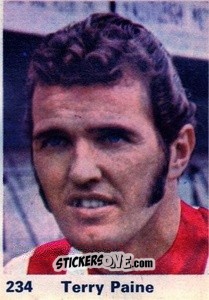 Sticker Terry Paine - Top Teams 1971-1972
 n. 234 - Marshall Cavendish
