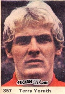 Sticker Terry Yorath - Top Teams 1971-1972
 n. 357 - Marshall Cavendish
