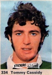 Sticker Tommy Cassidy - Top Teams 1971-1972
 n. 334 - Marshall Cavendish
