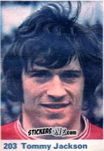 Sticker Tommy Jackson - Top Teams 1971-1972
 n. 203 - Marshall Cavendish
