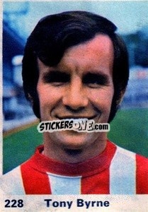 Sticker Tony Byrne - Top Teams 1971-1972
 - Marshall Cavendish

