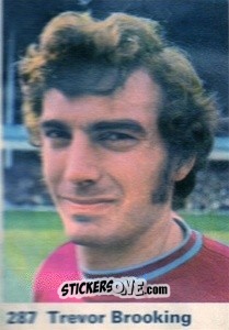 Sticker Trevor Brooking - Top Teams 1971-1972
 n. 287 - Marshall Cavendish
