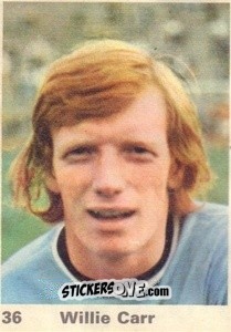Sticker Willie Carr - Top Teams 1971-1972
 n. 36 - Marshall Cavendish
