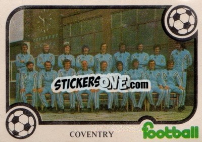 Sticker Coventry Team - Football Now 1975-1976
 - Monty Gum