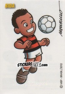 Sticker Bida (caricatura Mauricio) - Campeonato Brasileiro 2012 - Panini