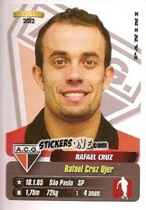 Cromo Rafael Cruz - Campeonato Brasileiro 2012 - Panini