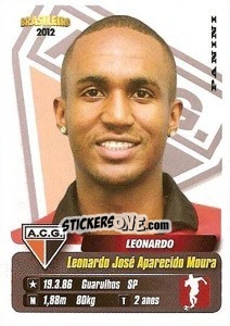 Sticker Leonardo - Campeonato Brasileiro 2012 - Panini