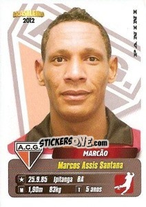 Figurina Marcao - Campeonato Brasileiro 2012 - Panini