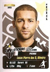 Sticker Pierre - Campeonato Brasileiro 2012 - Panini