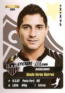 Sticker Danilinho - Campeonato Brasileiro 2012 - Panini