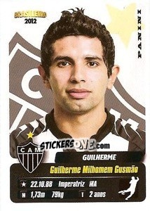 Sticker Guilherme - Campeonato Brasileiro 2012 - Panini