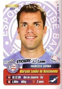 Sticker Marcelo Lomba - Campeonato Brasileiro 2012 - Panini