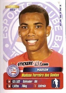 Sticker Madson - Campeonato Brasileiro 2012 - Panini