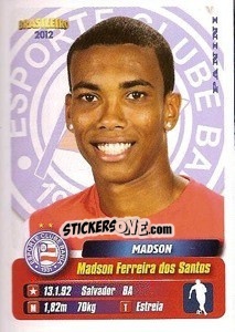 Sticker Madson - Campeonato Brasileiro 2012 n. 43 - Panini