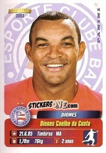 Cromo Diones - Campeonato Brasileiro 2012 - Panini