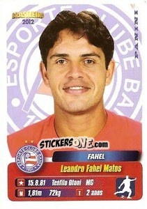 Sticker Fahel - Campeonato Brasileiro 2012 - Panini
