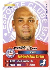Sticker Souza - Campeonato Brasileiro 2012 n. 54 - Panini