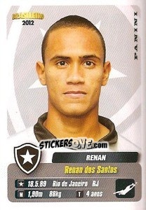 Sticker Renan - Campeonato Brasileiro 2012 - Panini
