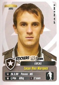 Figurina Lucas - Campeonato Brasileiro 2012 - Panini