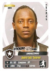 Sticker Anderzinho - Campeonato Brasileiro 2012 - Panini